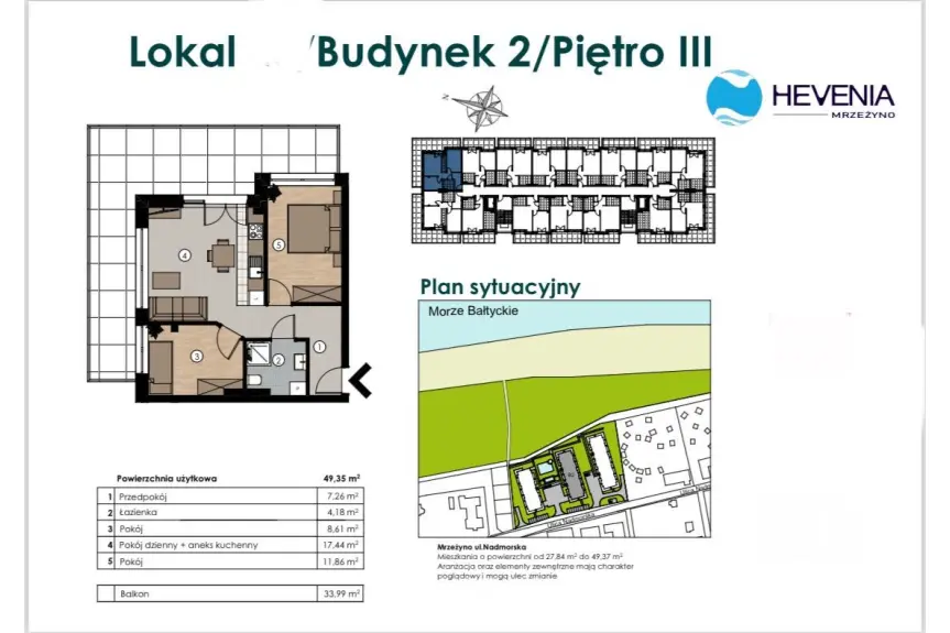 gryficki, Trzebiatów, MRZEŻYNO, Nadmorska, APARTAMENT HEVENIA MRZEŻYNO