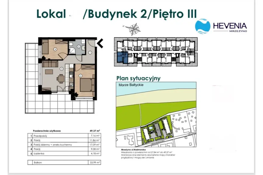 gryficki, Trzebiatów, MRZEŻYNO, Nadmorska, APARTAMENT HEVENIA MRZEŻYNO
