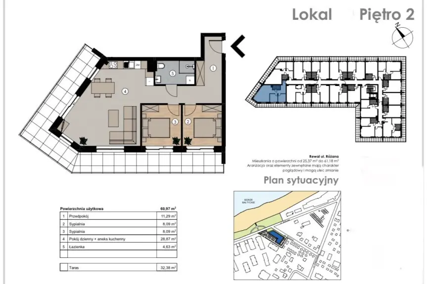 gryficki, Rewal, APARTAMENT Z WIDOKIEM NA MORZE HEVENIA RÓŻANA 20